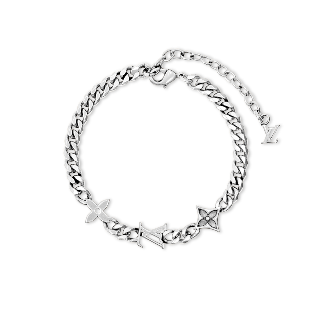 LOUIS VUITTON ブレスレット M1407A モノグラム ロウ 喜平 Monogram Row Bracelet S00 - Men - Fashion Jewelry | LOUIS VUITTON ®
